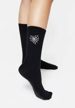 Catch Feelings Embroidered Socks