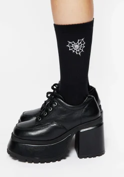 Catch Feelings Embroidered Socks