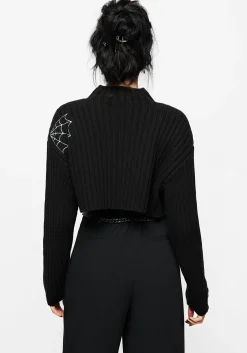 Catch Feelings Embroidered Knit Bolero