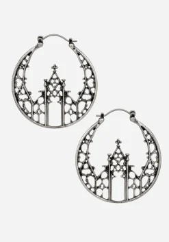 Cathedral Gothic Hoop Earrings