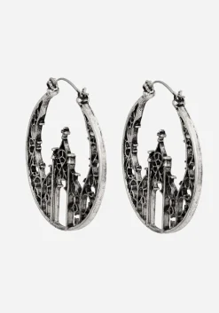 Cathedral Gothic Hoop Earrings