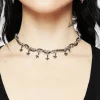 Catkin Cord Weave Cross Choker