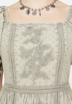 Caustic Cotton Frill Mini Dress