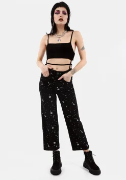 Celestial Embroidered Jeans