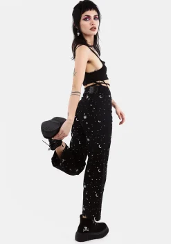 Celestial Embroidered Jeans