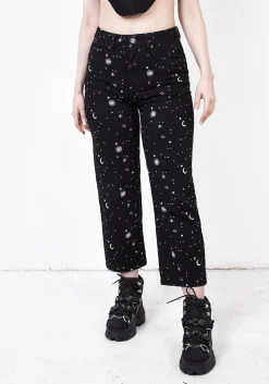 Celestial Embroidered Jeans