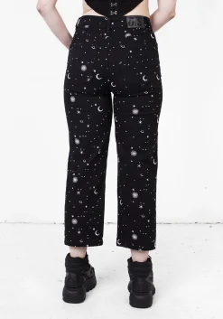 Celestial Embroidered Jeans