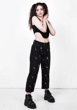 Celestial Embroidered Jeans