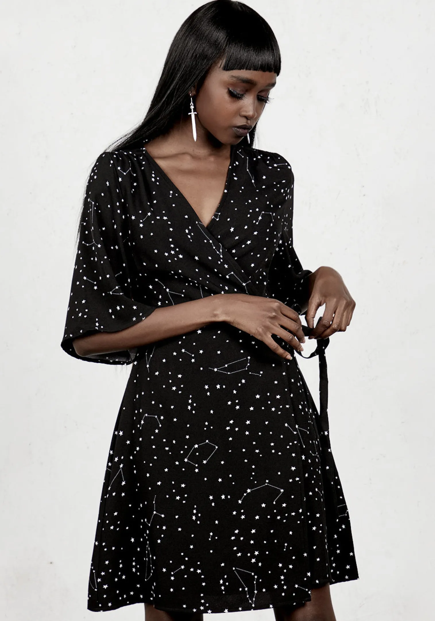 Celestial Kimono Dress