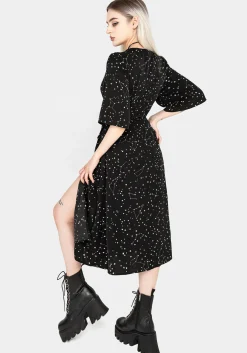 Celestial Midi Kimono Dress