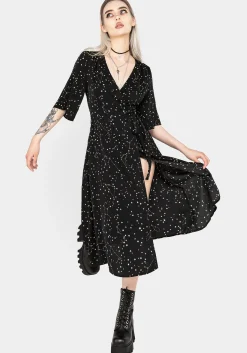 Celestial Midi Kimono Dress