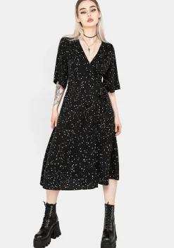 Celestial Midi Kimono Dress