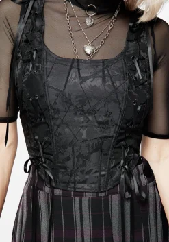 Chatelaine Lace Detail Corset Top