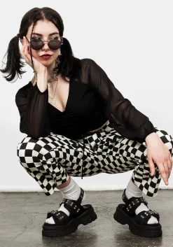 Checker Jeans