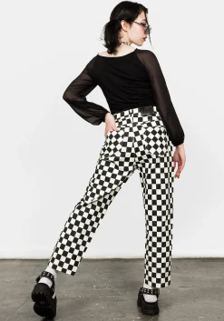 Checker Jeans