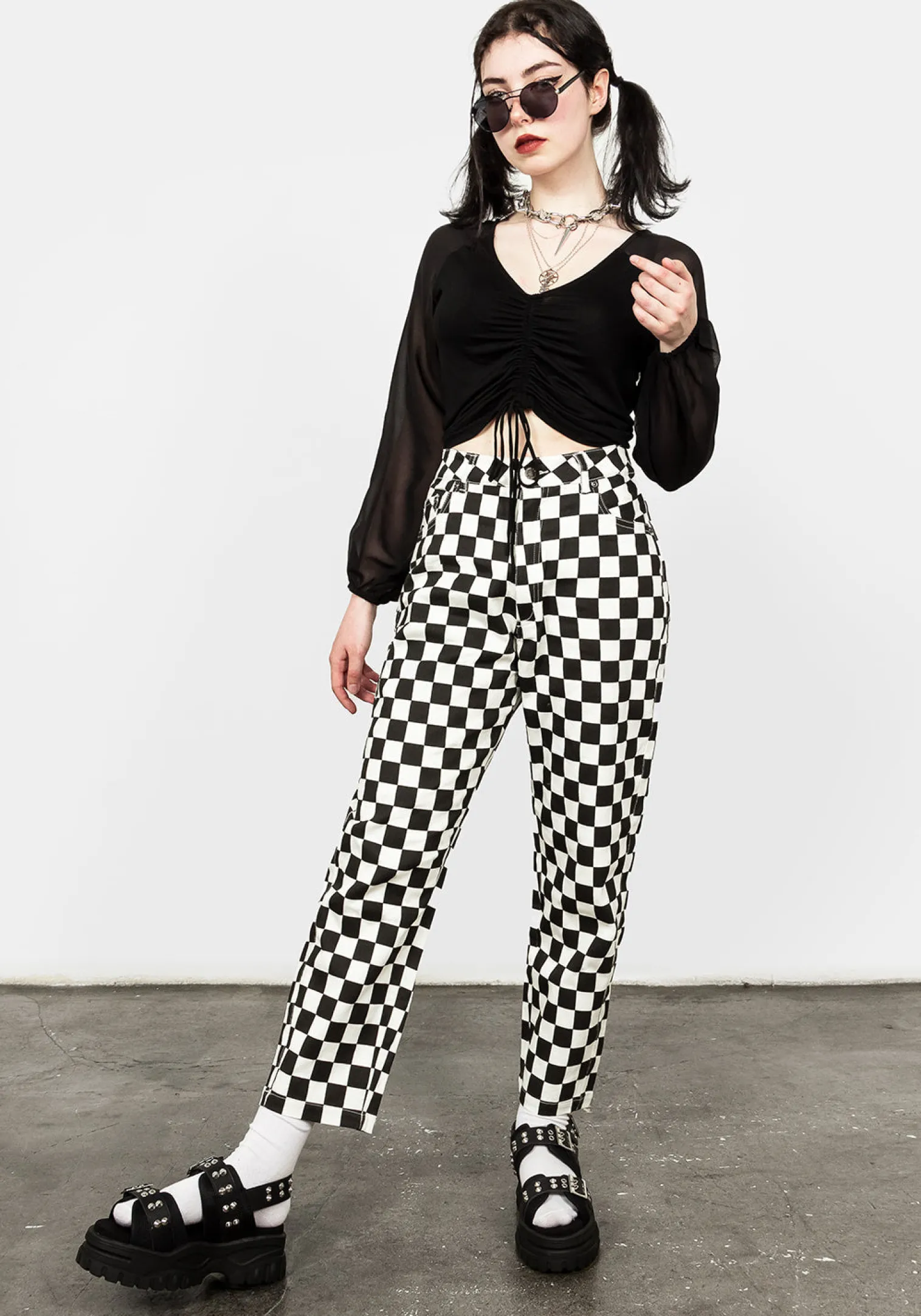 Checker Jeans