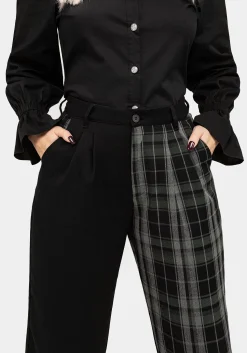 Checkmate High Waist Tapered Trousers