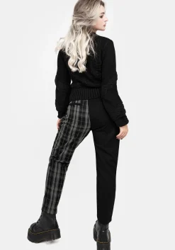 Checkmate High Waist Tapered Trousers