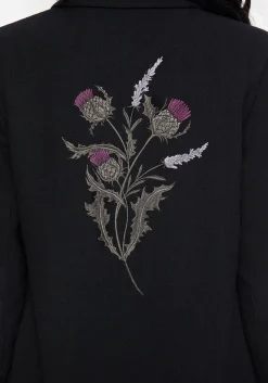 Chloris Embroidered Longline Blazer