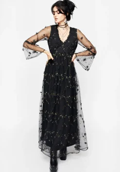 Chrysanthi Applique Maxi Dress