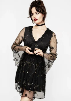 Chrysanthi Applique Mini Dress