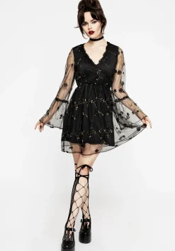 Chrysanthi Applique Mini Dress