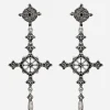 Ciara Cross Drop Earrings