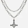 Ciara Cross Layered Necklace