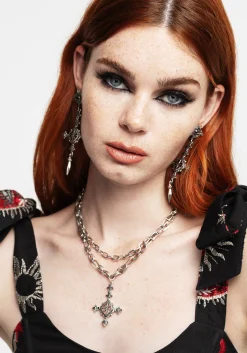 Ciara Cross Layered Necklace