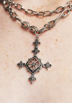 Ciara Cross Layered Necklace