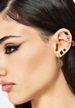 Ciela Moon Moth Earring Set