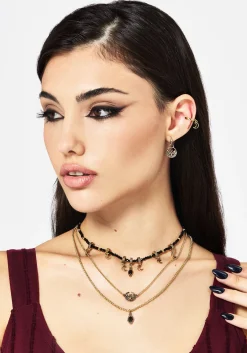 Ciela Moon Moth Layered Necklace