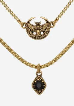 Ciela Moon Moth Layered Necklace