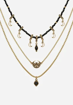 Ciela Moon Moth Layered Necklace
