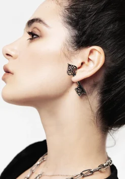 Claustrum Gothic Key Earrings