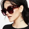 Claustrum Gothic Key Tortoiseshell Sunglasses - Red