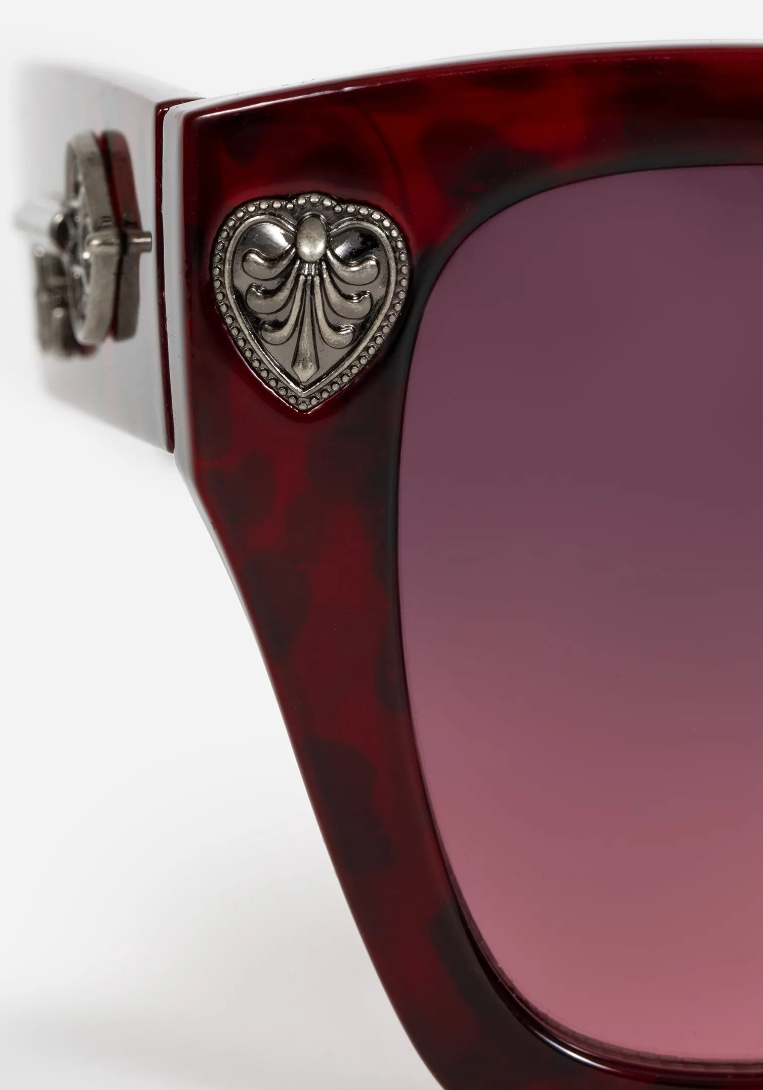 Claustrum Gothic Key Tortoiseshell Sunglasses - Red