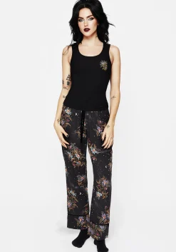 Cleome Floral Spiderweb Pyjama Vest Top