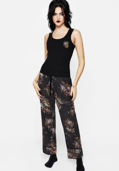 Cleome Floral Spiderweb Pyjama Bottoms
