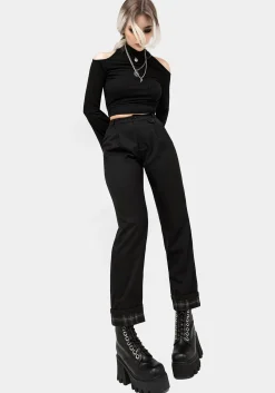 Clover Check Contrast Trousers