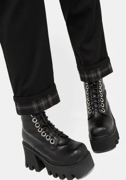 Clover Check Contrast Trousers
