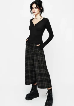 Clover Check Crop Trousers