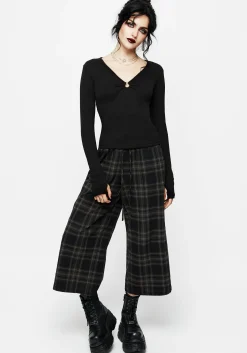 Clover Check Crop Trousers