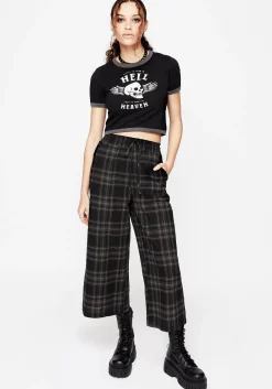 Clover Check Crop Trousers