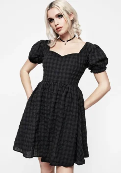 Cobalt Check Mini Dress