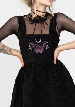 Cocoon Butterfly Embroidered Mini Dress