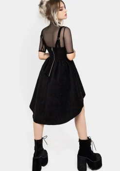 Cocoon Butterfly Embroidered Mini Dress