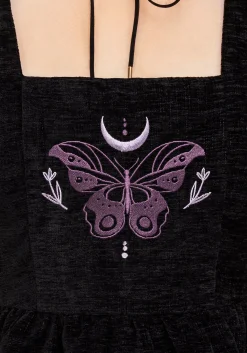 Cocoon Butterfly Embroidered Mini Dress
