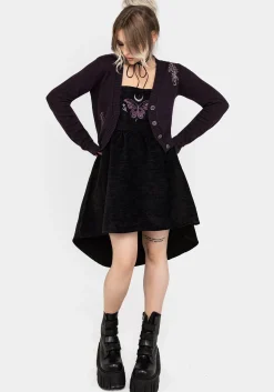Cocoon Butterfly Embroidered Mini Dress