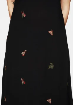 Copia Moth Embroidered Maxi Dress
